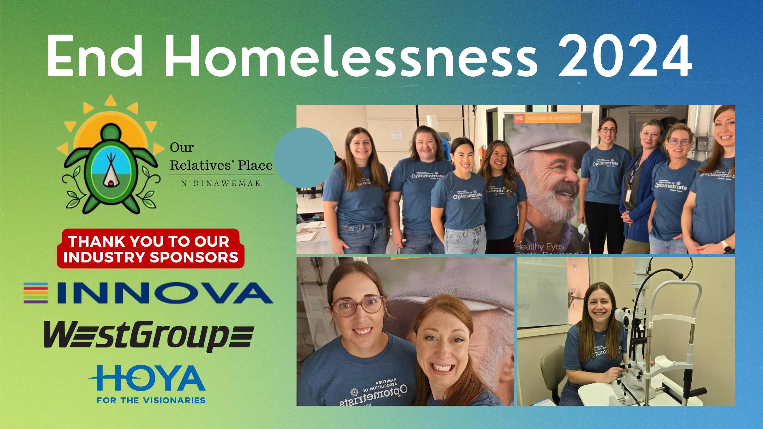 Sponsors and Volunteers from End Homelessness 2024.